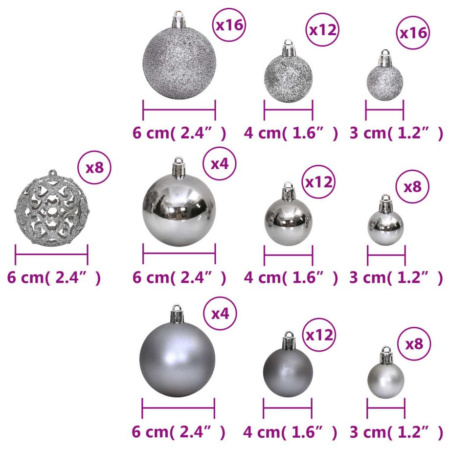 VidaXL Boule de noël polystyrène  