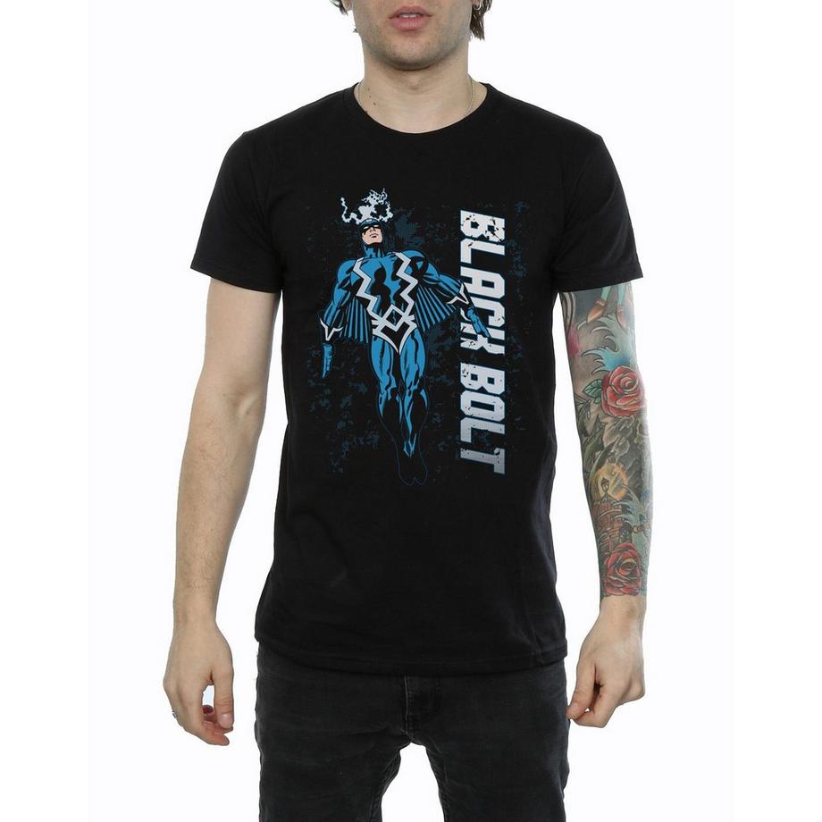 MARVEL Black Bolt T-Shirt Stampa Grafica  