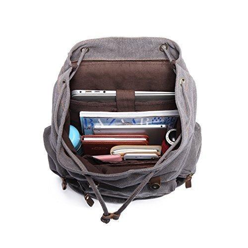 Only-bags.store Vintage Rucksäcke, Canvas Laptop Rucksack Schulrucksack Daypack Stylisch Backpack für Outdoor  