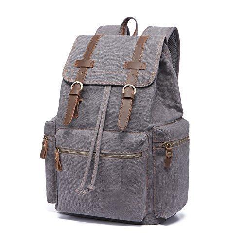 Only-bags.store Vintage Canvas Laptop Rucksack Daypack  