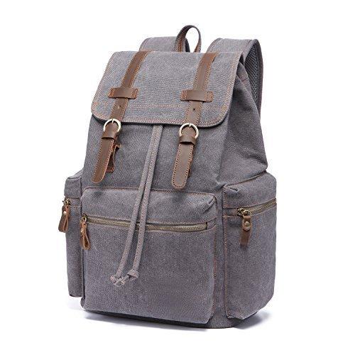 Only-bags.store Vintage Rucksäcke, Canvas Laptop Rucksack Schulrucksack Daypack Stylisch Backpack für Outdoor  