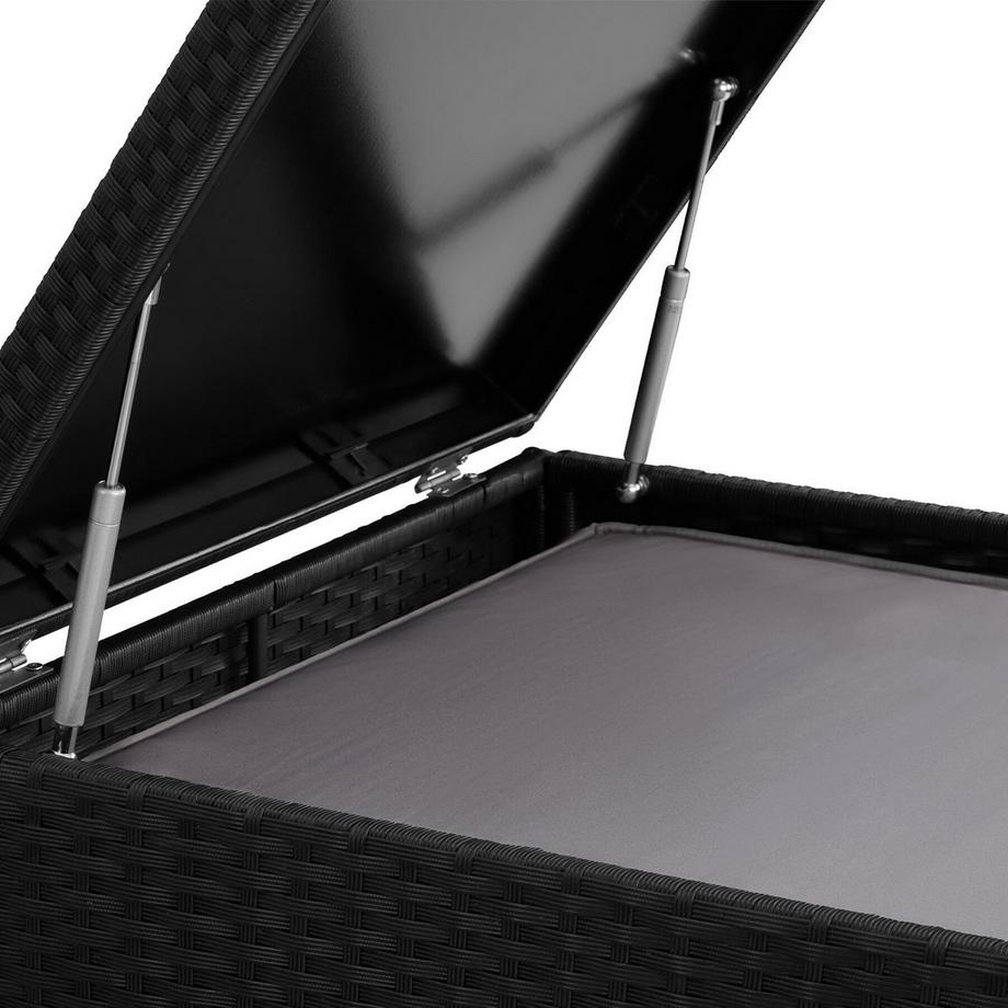 Tectake Canapé de jardin lounge en rotin OSTUNI pour 4 personnes  