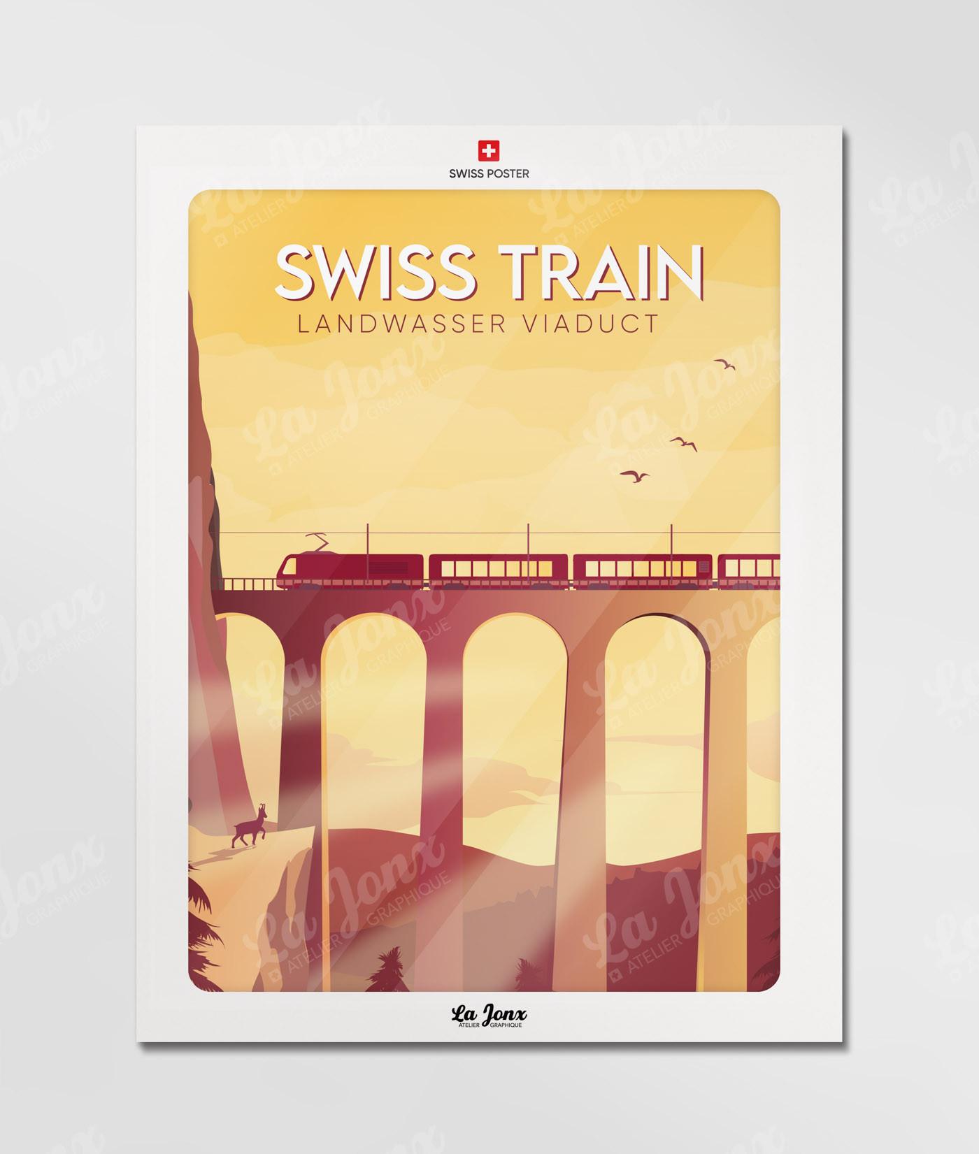 La-Jonx Viaduc de Landwasser - Poster  