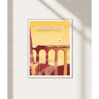 La-Jonx Viaduc de Landwasser - Poster  