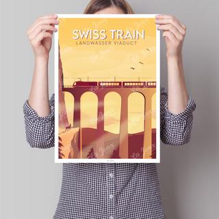La-Jonx Viaduc de Landwasser - Poster  