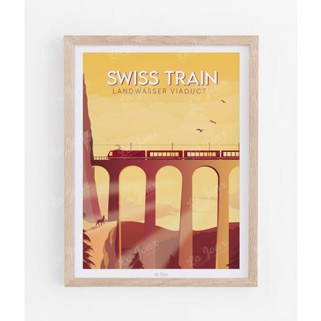 La-Jonx Viaduc de Landwasser - Poster  
