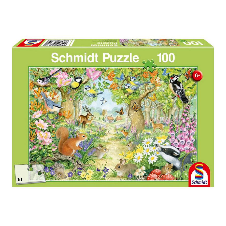 Schmidt  Puzzle Tiere im Wald (100Teile) 