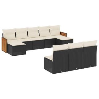 VidaXL set divano da giardino Polirattan  