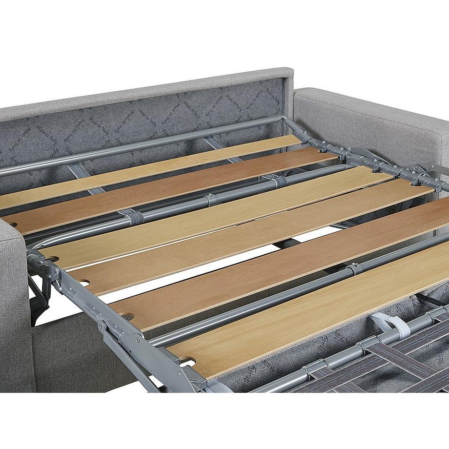 LINEA SOFA Canapé 2 places conible express en simili CALITO Couchage lattes larges Matelas  