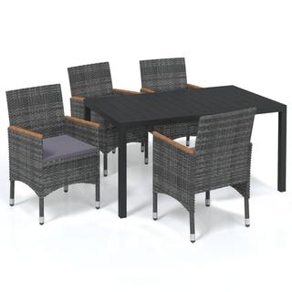 VidaXL set da pranzo Polirattan  