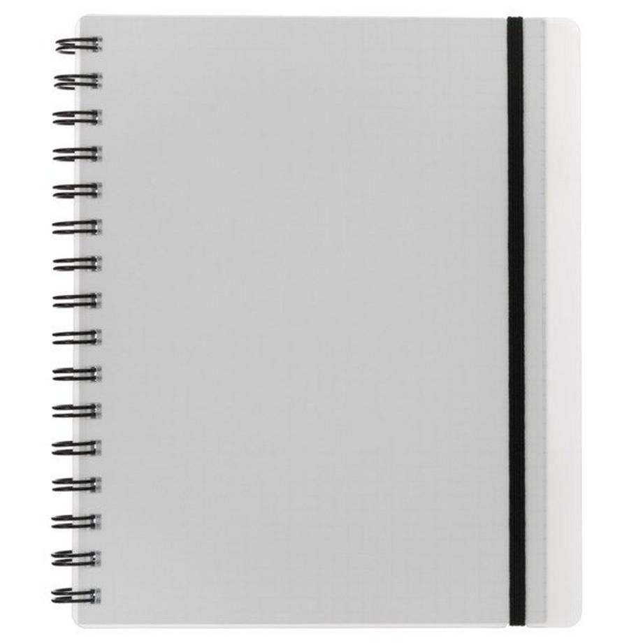 KOLMA Notizbuch Easy KolmaFlex A5 06.551.00 transp., kariert 5mm 100 Bl.