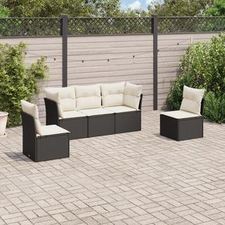 VidaXL set divano da giardino Polirattan  