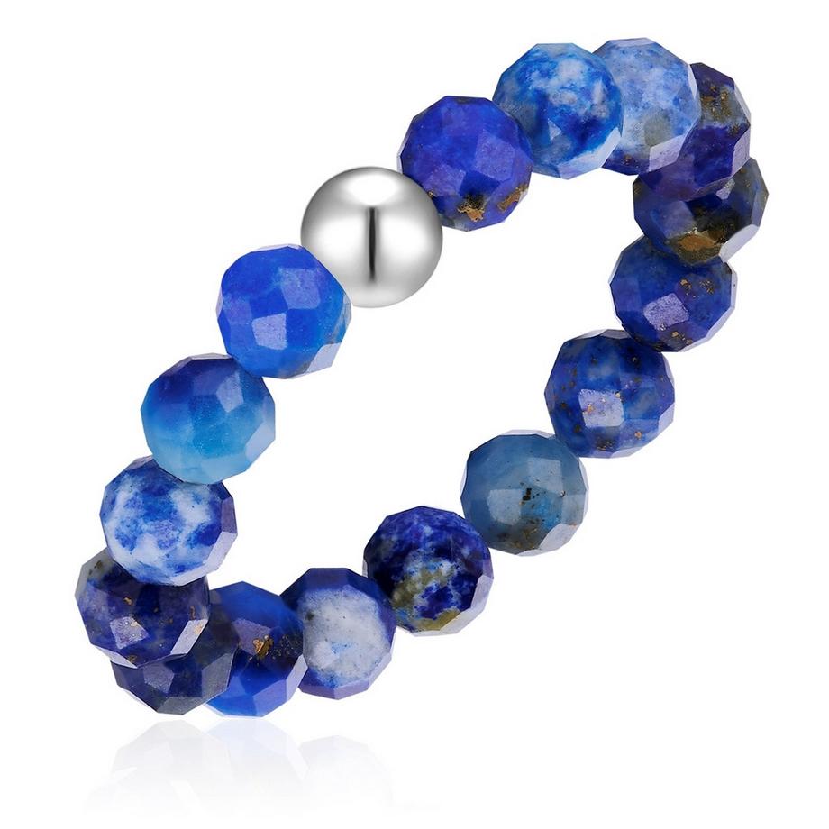 Glanzstücke München  Ring Edelstahl Lapislazuli 
