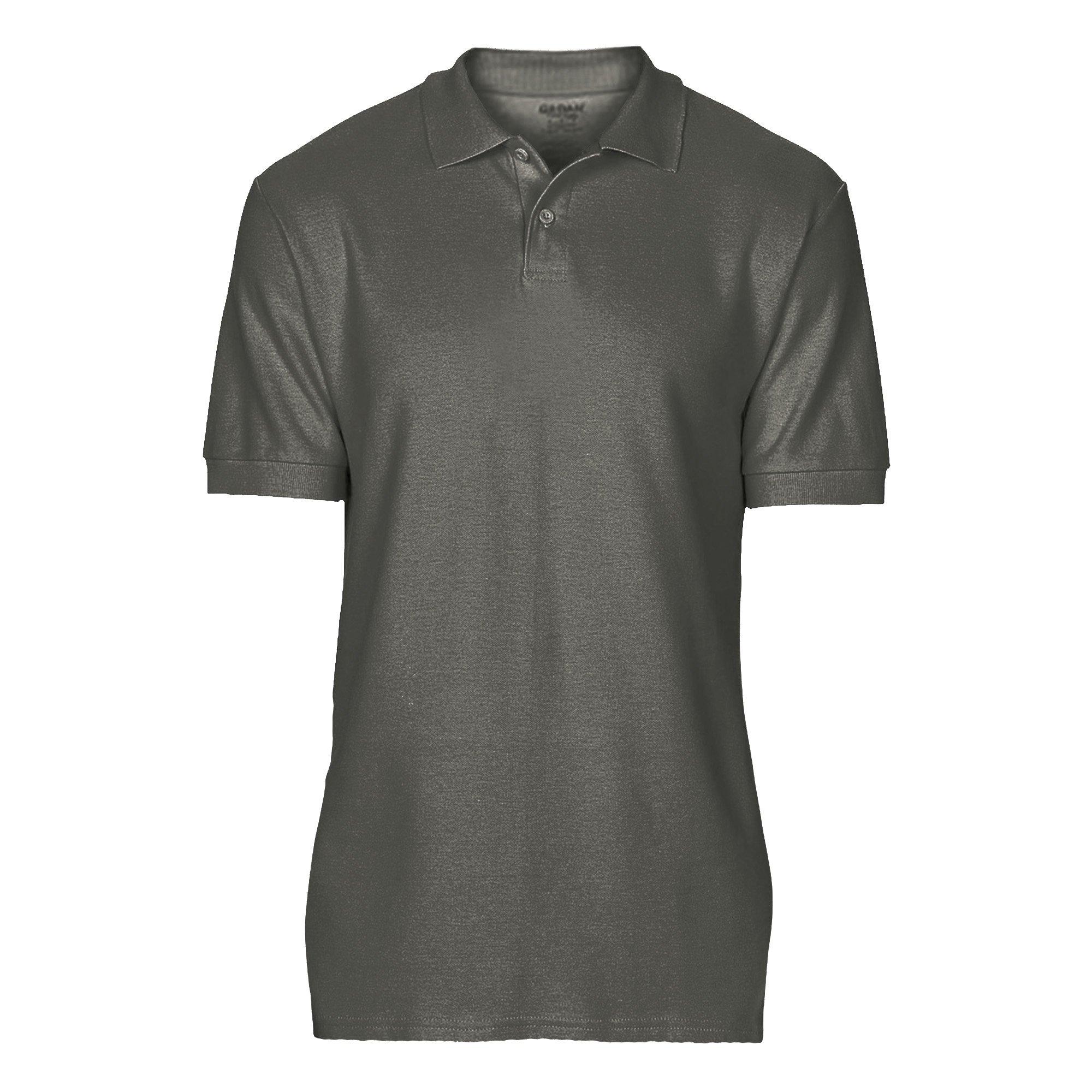 Image of Softsyle Kurzarm Doppel Pique Polo Shirt Herren Charcoal Black L