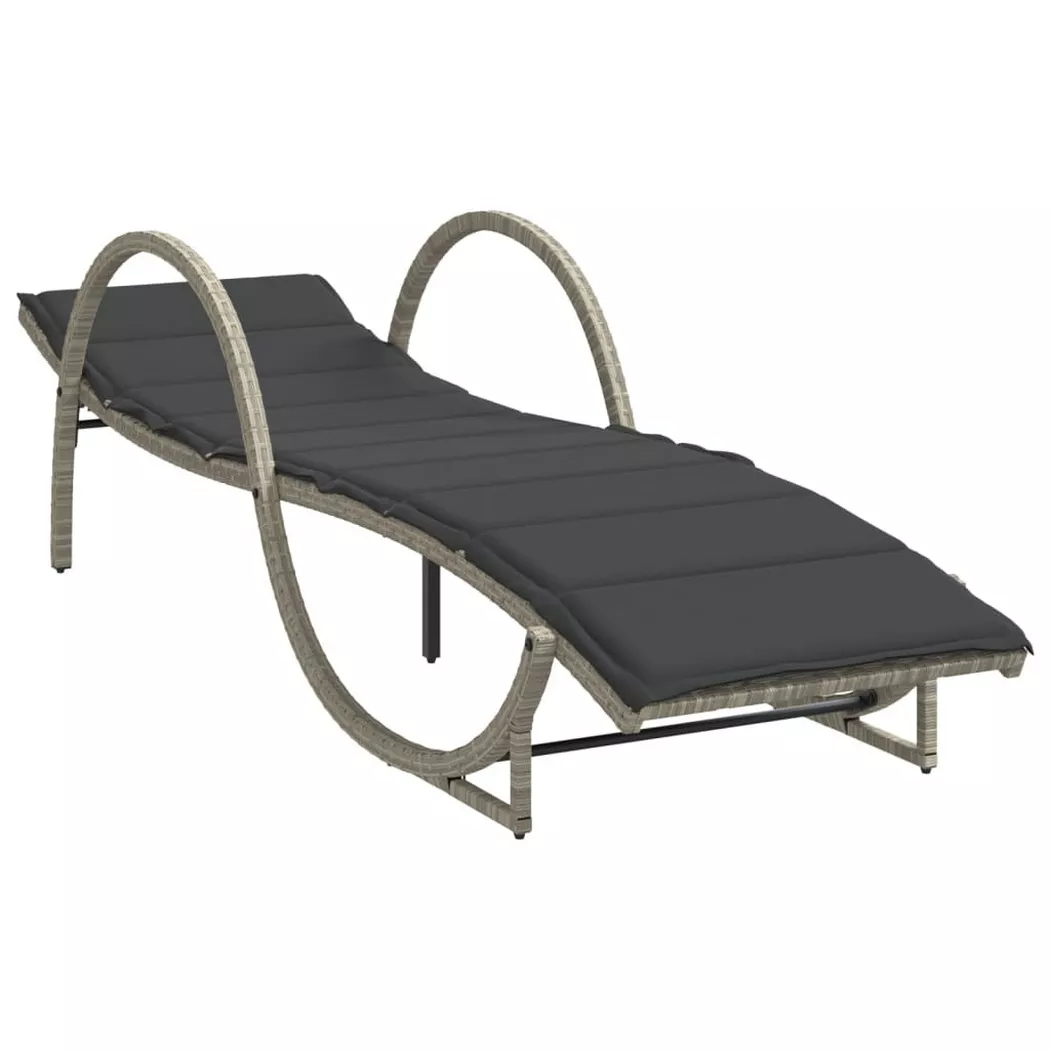 VidaXL - Sonnenliege poly-rattan, One Size, Grau