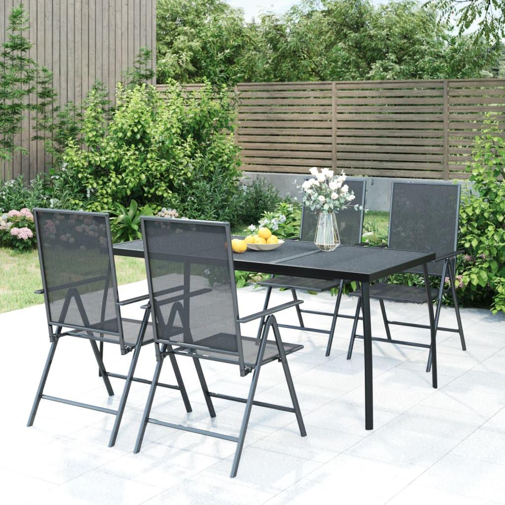 VidaXL Table de jardin acier  