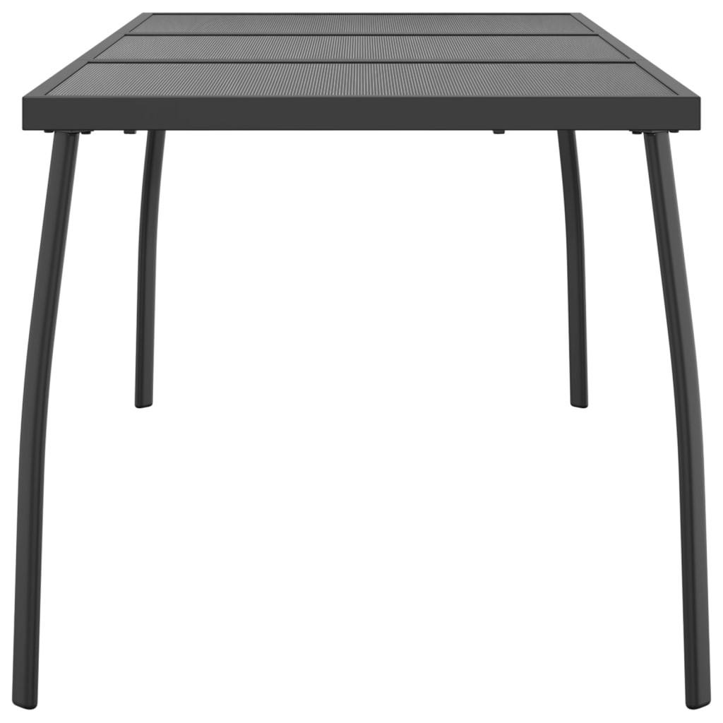 VidaXL Table de jardin acier  