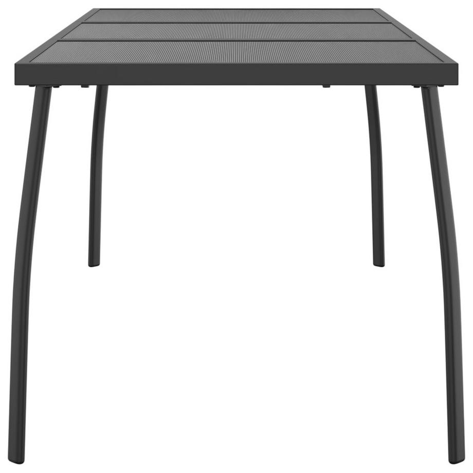 VidaXL Table de jardin acier  