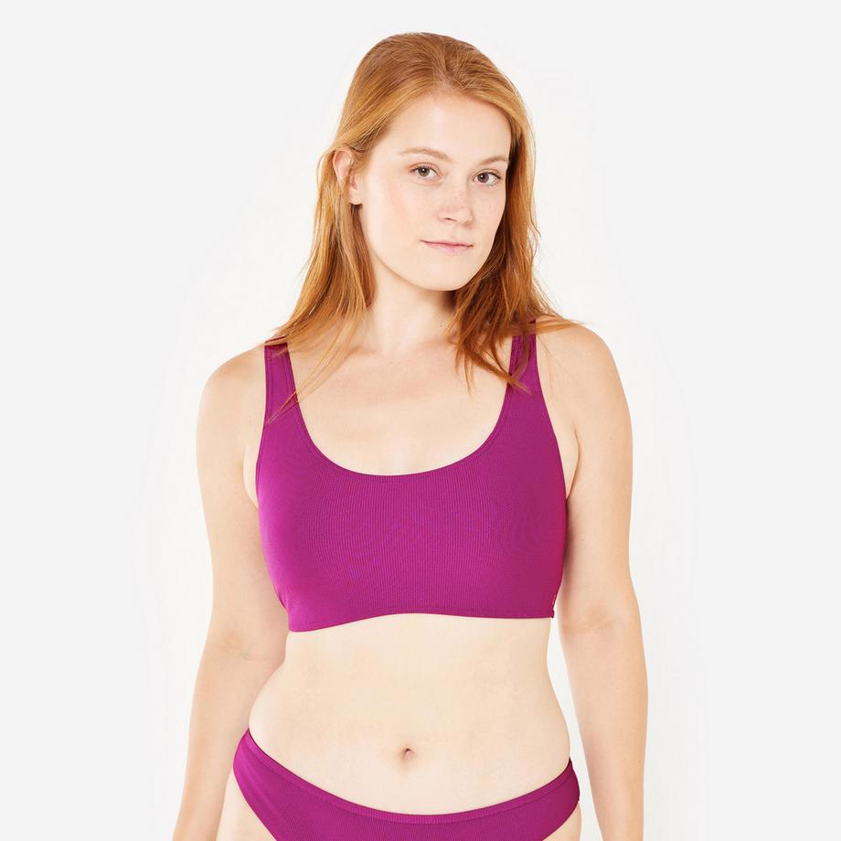 Bikini-Oberteil Strukturiert Polyester