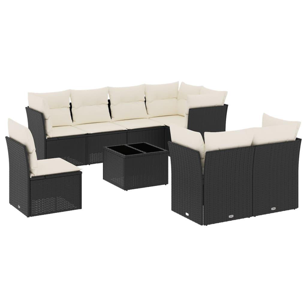 VidaXL set divano da giardino Polirattan  