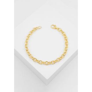 MUAU Schmuck  Bracelet rond d'forçat en or jaune 750, 6,4mm, 19cm 