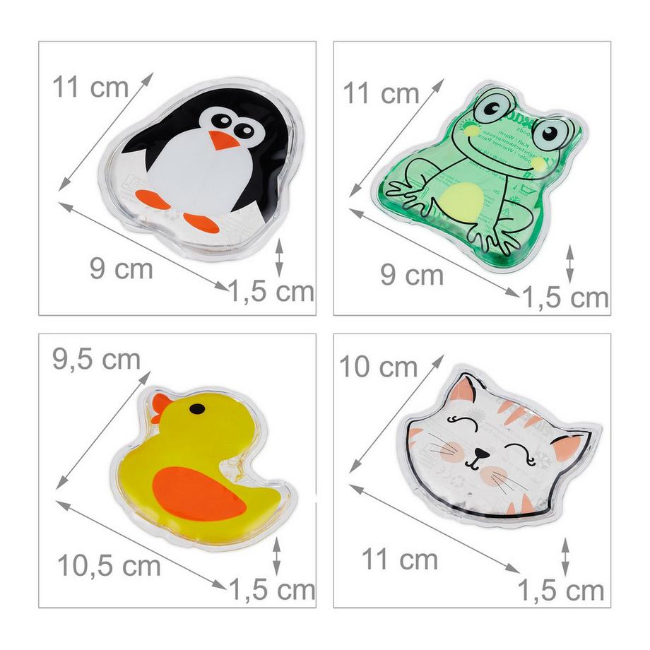 Northix  Lampes rafraîchissantes pour enfants, lot de 4 