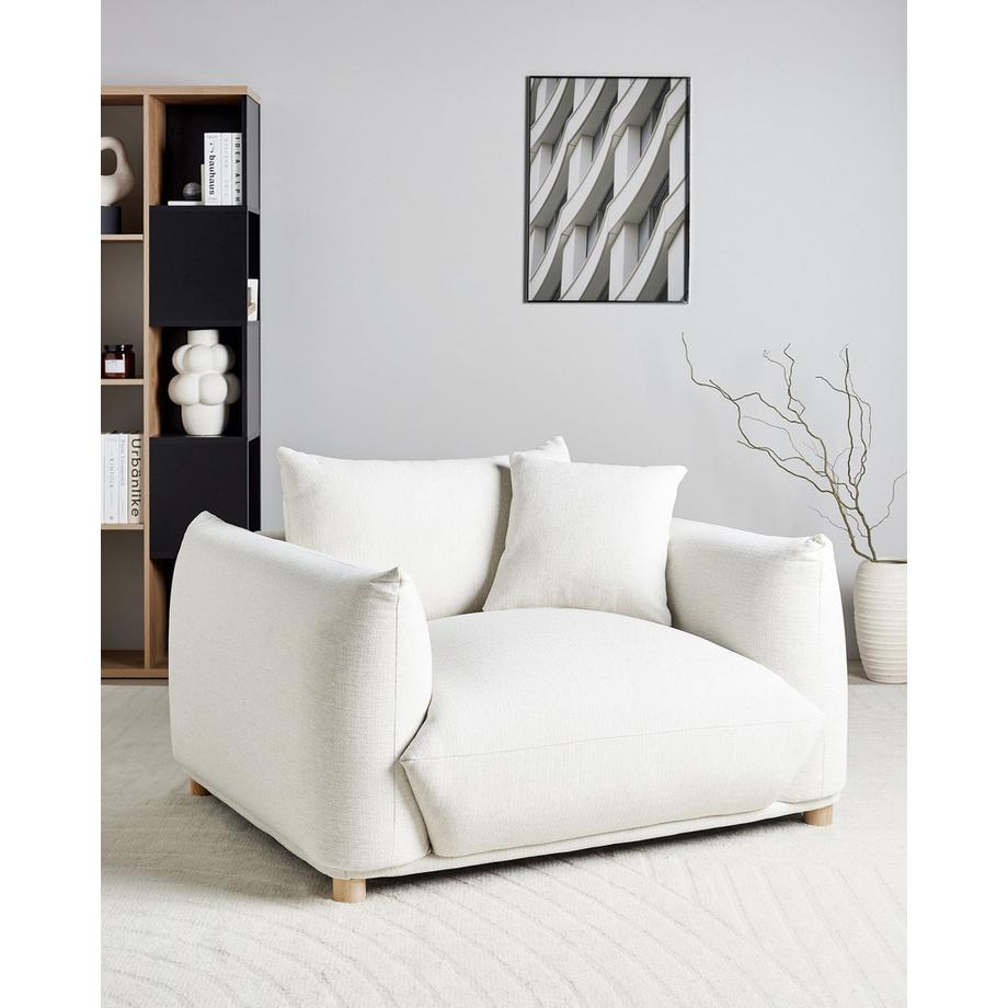 Beliani Fauteuil en Tissu Glamour LUVOS  