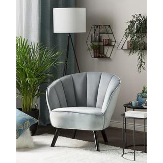 Beliani Fauteuil en Velours Glamour DALA  