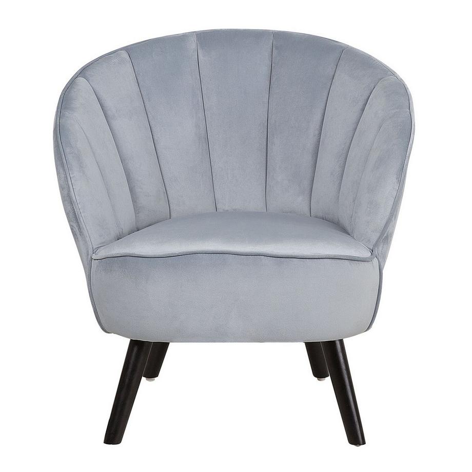 Beliani Fauteuil en Velours Glamour DALA  