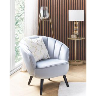 Beliani Fauteuil en Velours Glamour DALA  