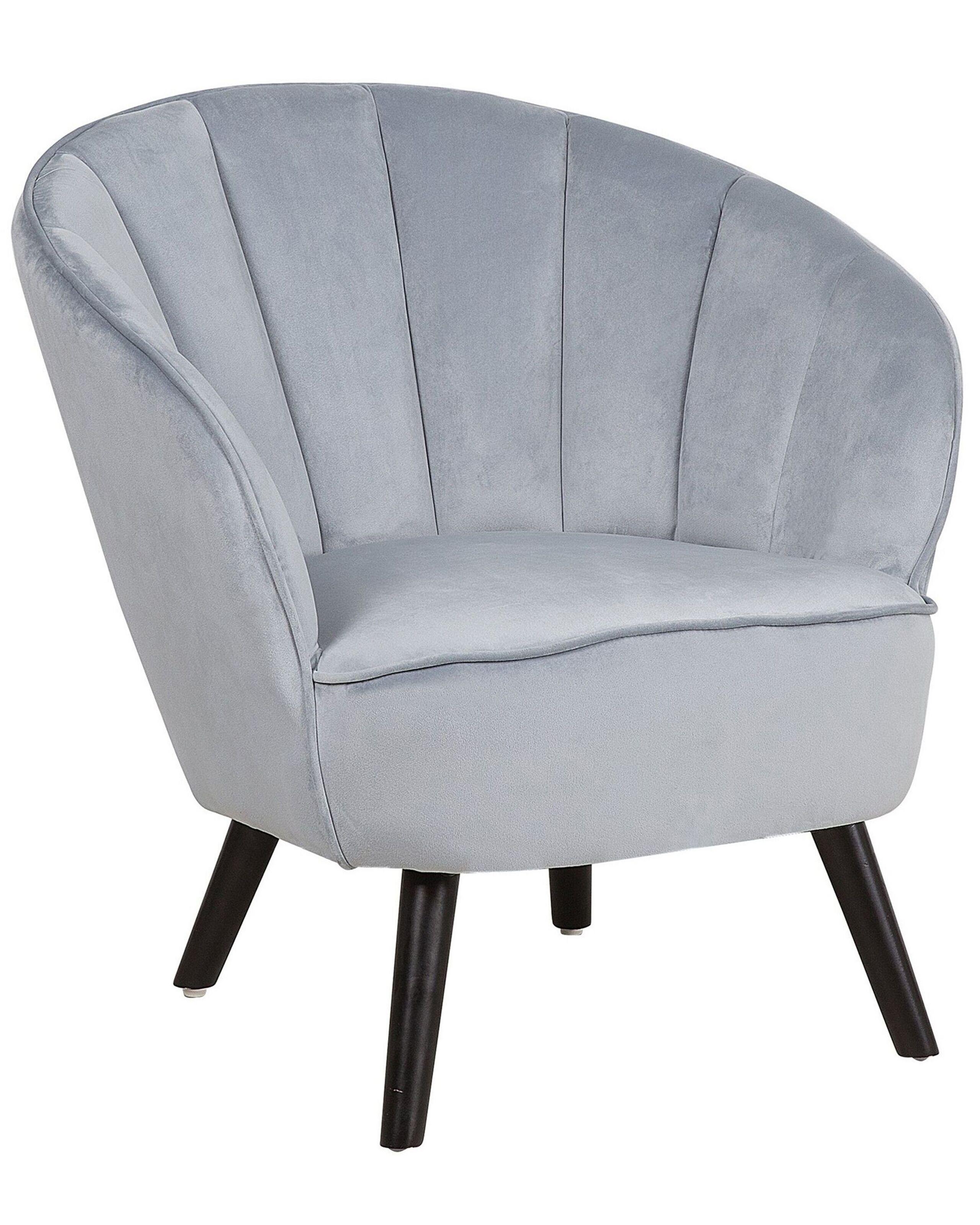 Beliani Fauteuil en Velours Glamour DALA  