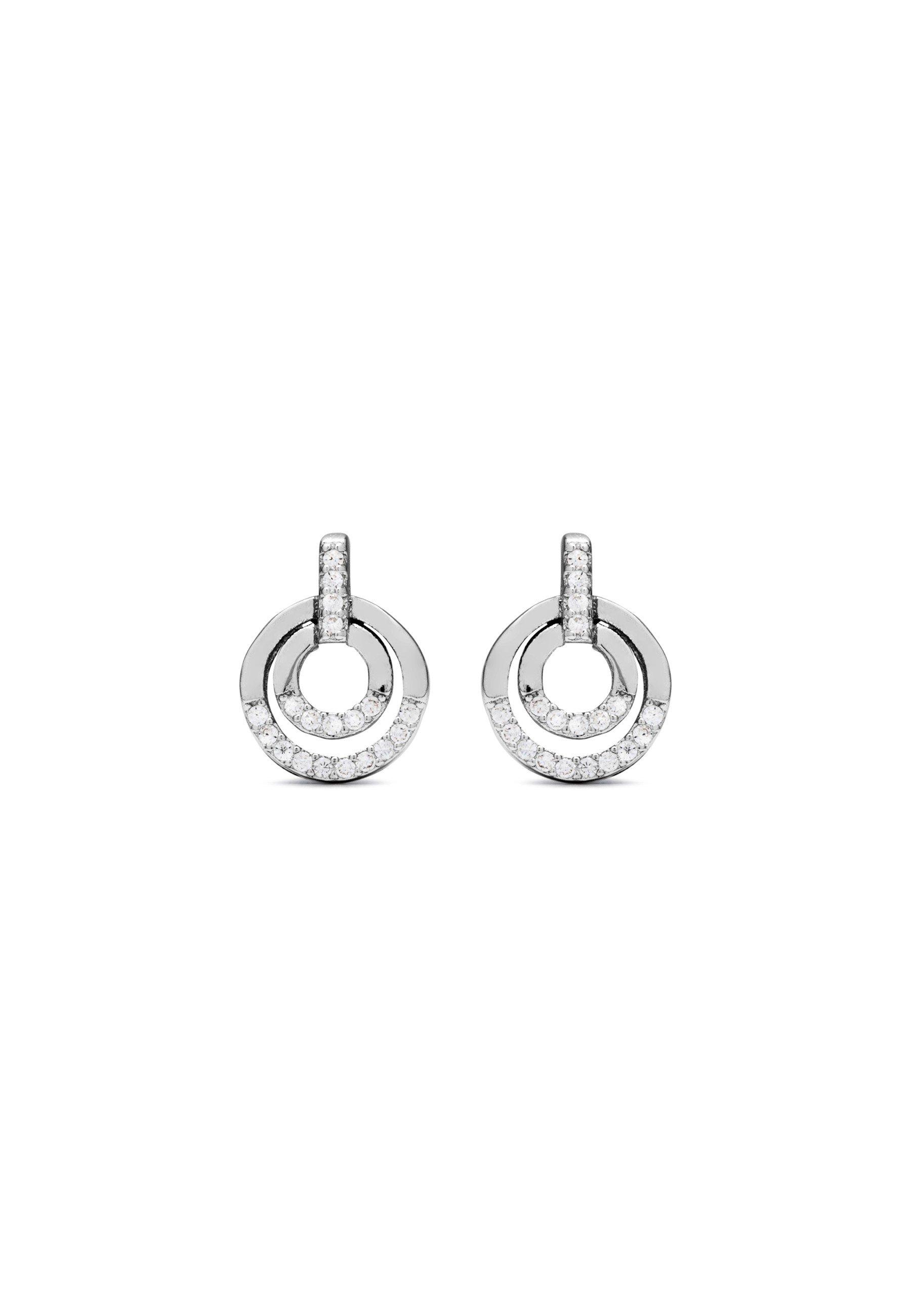 Luxenter  Orecchini  in argento 925 con zirconi brillanti rodiati - Mez 