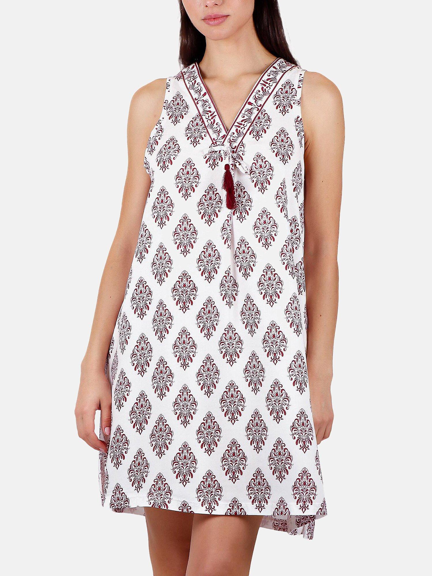 Image of Ärmelloses Sommerkleid Cord Unisex Pflaume M