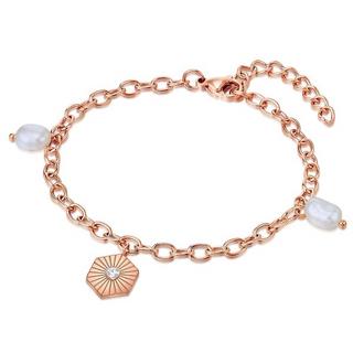 Valero Pearls  Femme Bracelet en acier inoxydable 