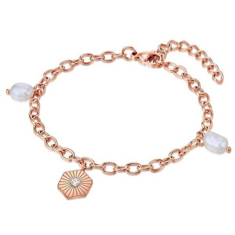 Valero Pearls  Femme Bracelet en acier inoxydable 