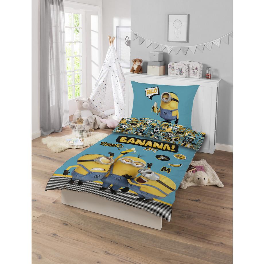 SkyBrands A/S Minions Banana Bettwäsche Set  