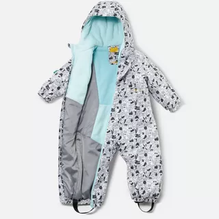 WEDZE COMBINAISON SKI BÉBÉ CHAUDE - 500 WARM LUGIKLIP - BLEUE