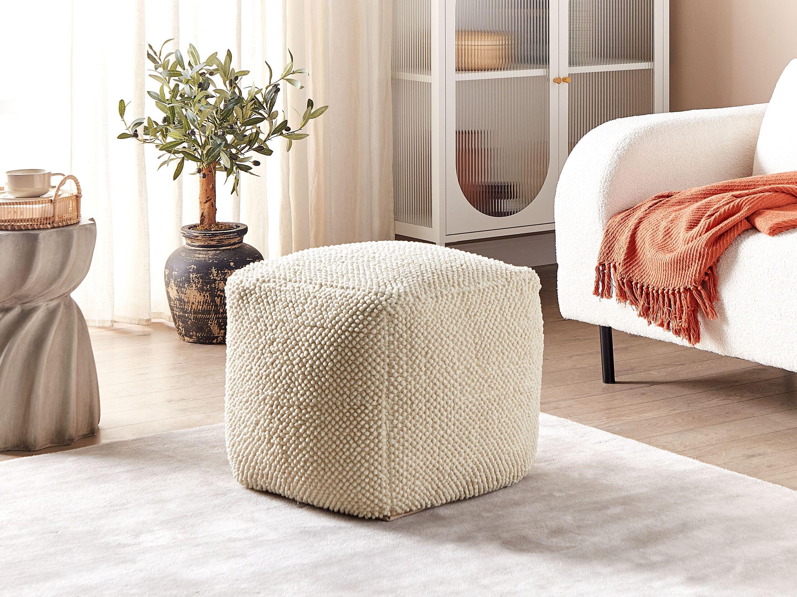 Beliani Pouf en Coton Boho JOARA  