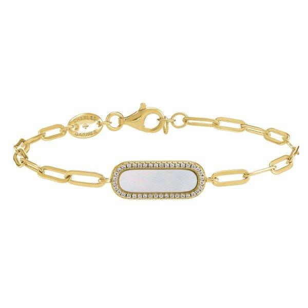 Charles Garnier  Goldenes Silberarmband 