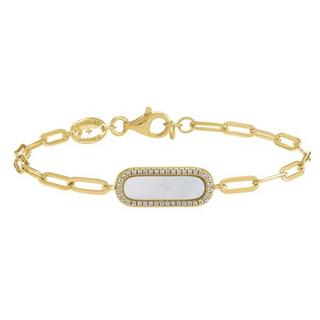 Charles Garnier  Goldenes Silberarmband 