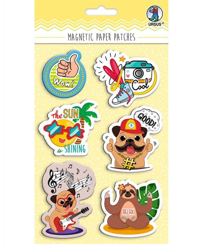 Image of URSUS Magnetic Paper Patches Funky Aufkleber für Kinder