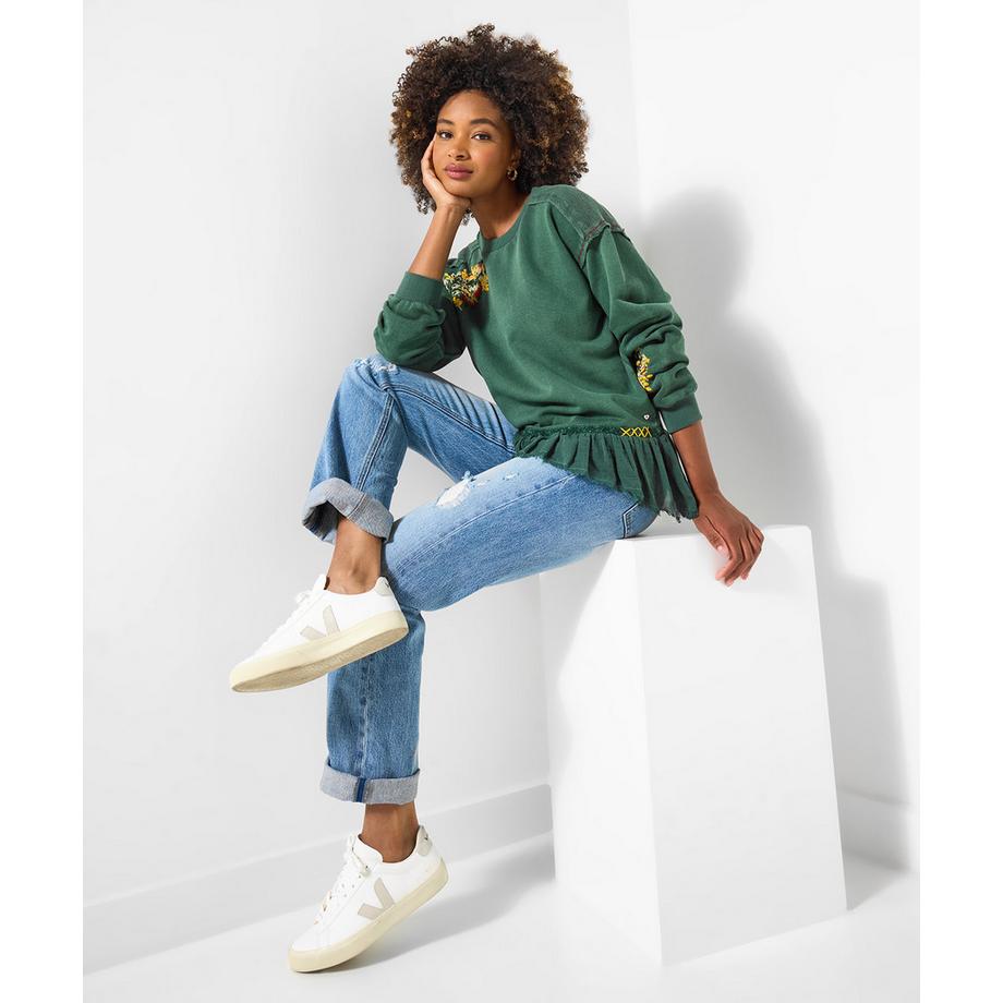 Joe Browns Felpa con orlo floreale ricamato e intessuto  