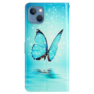 Cover-Discount  iPhone 15 - Coque Papillon bleu avec lanière 