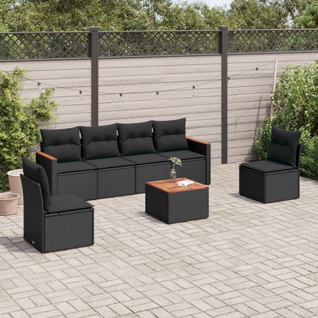 VidaXL set divano da giardino Polirattan  