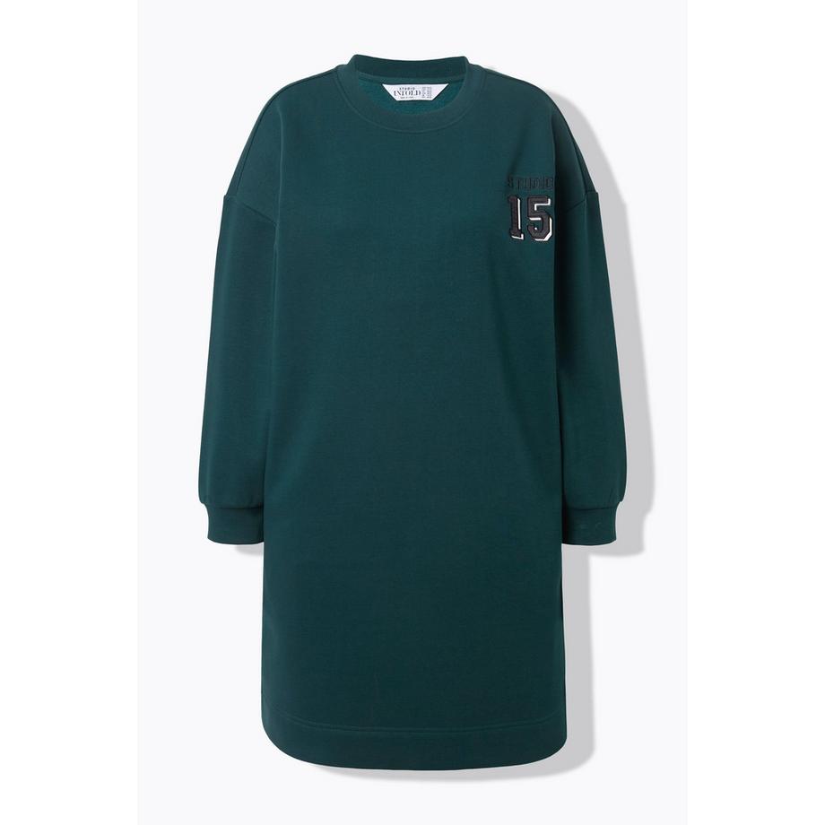 Studio Untold Oversized Sweat-Midikleid mit Satin Zahl auf dem Rücken  