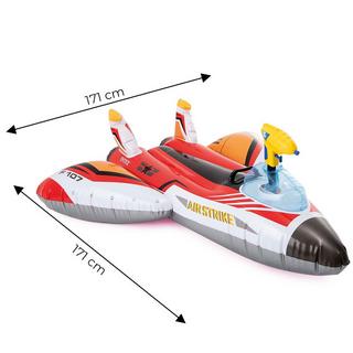 Intex  Aufblasbares Flugzeug mit Wasserpistole, INTEX 57536 