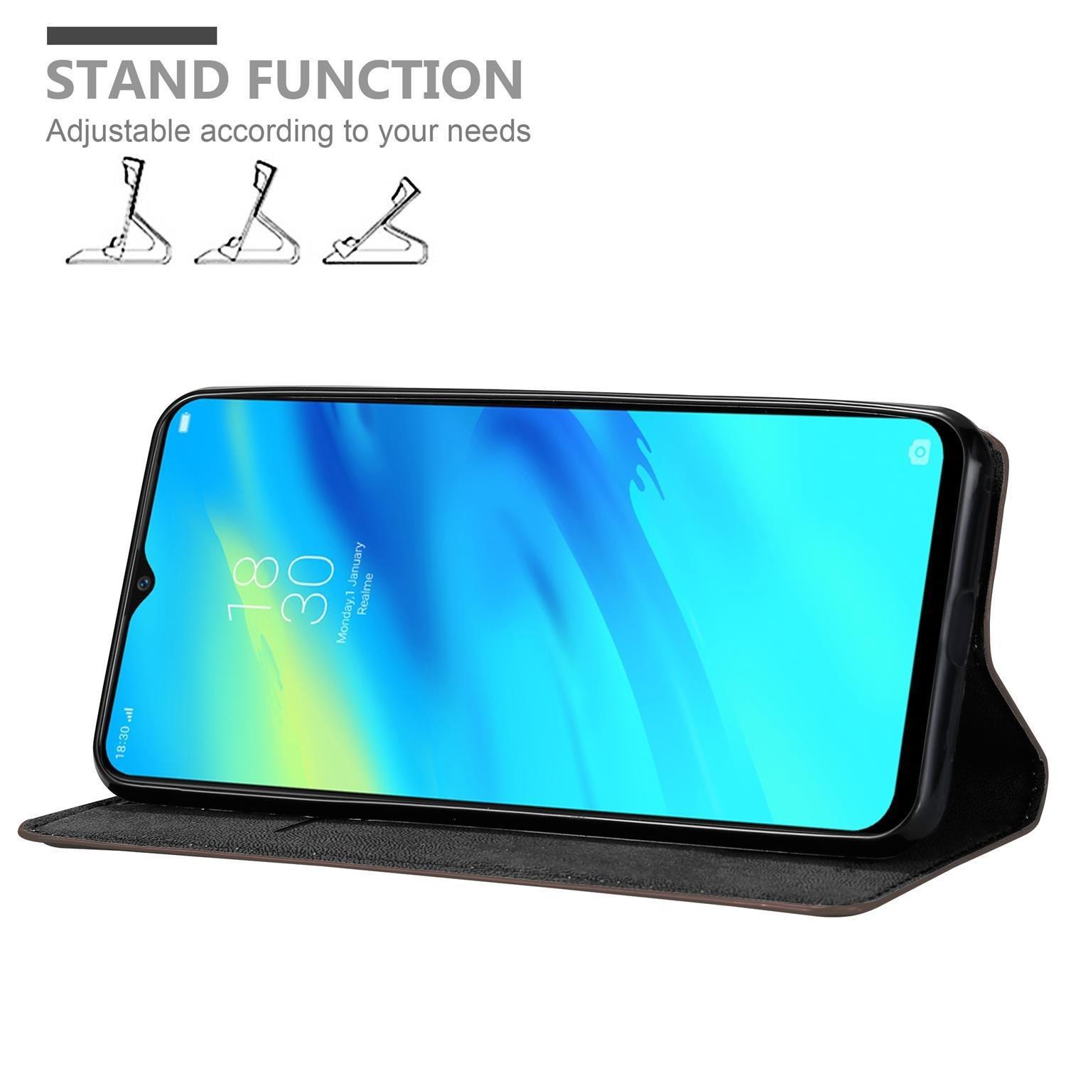 Cadorabo  Housse compatible avec Realme 7 PRO - Coque de protection avec fermeture magnétique, fonction de support et compartiment pour carte 