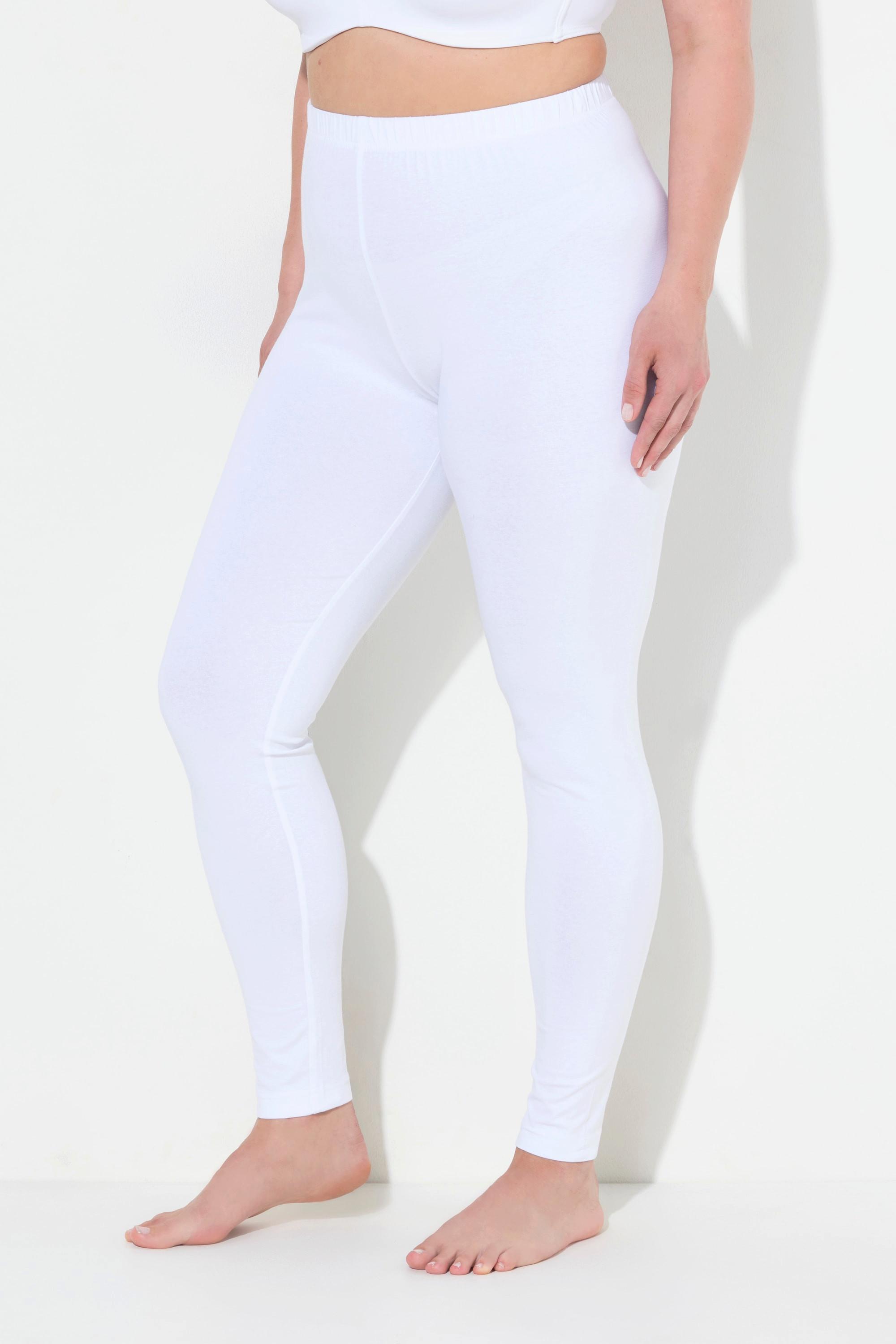 Ulla Popken  Leggings, Baumwolle, Slim, Elastikbund 