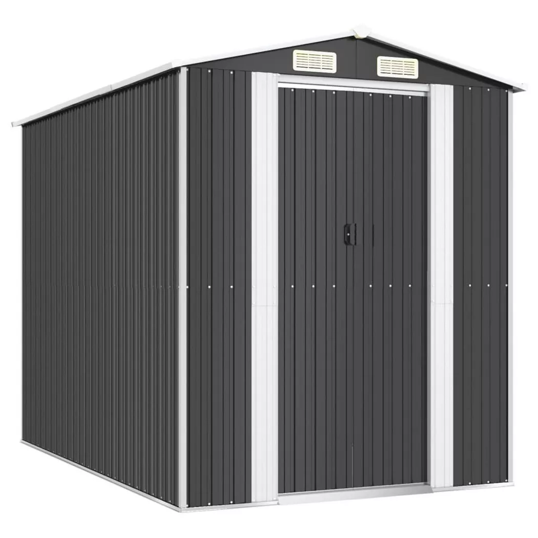 VidaXL - Geräteschuppen stahl, One Size, Grau