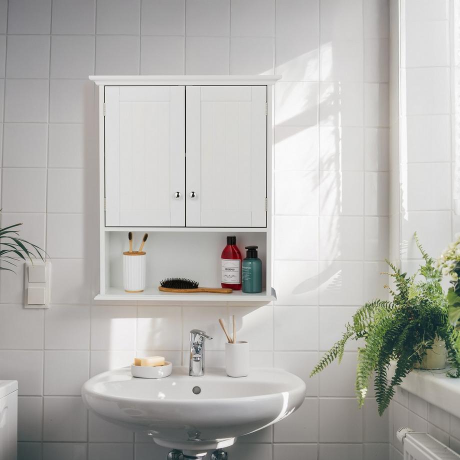 Northix Badezimmer-Wandschrank, verstellbare Regale  